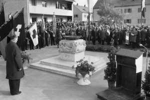 Einweihung des "Franzosenbrunnen" 1963 - © K.A. Bauer