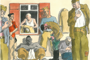 J. Bertrand, "Les poux!" (Die Laeuse!) - © Stadtarchiv Moosburg